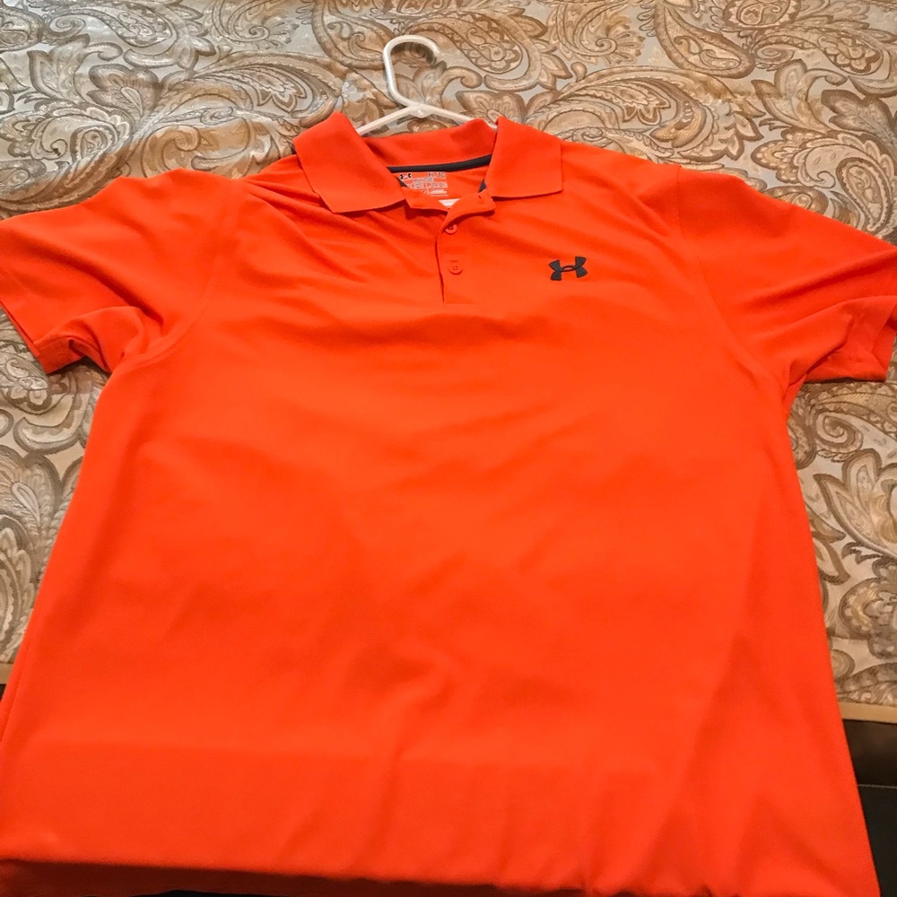 Under Armour orange dry fit men’s shirt